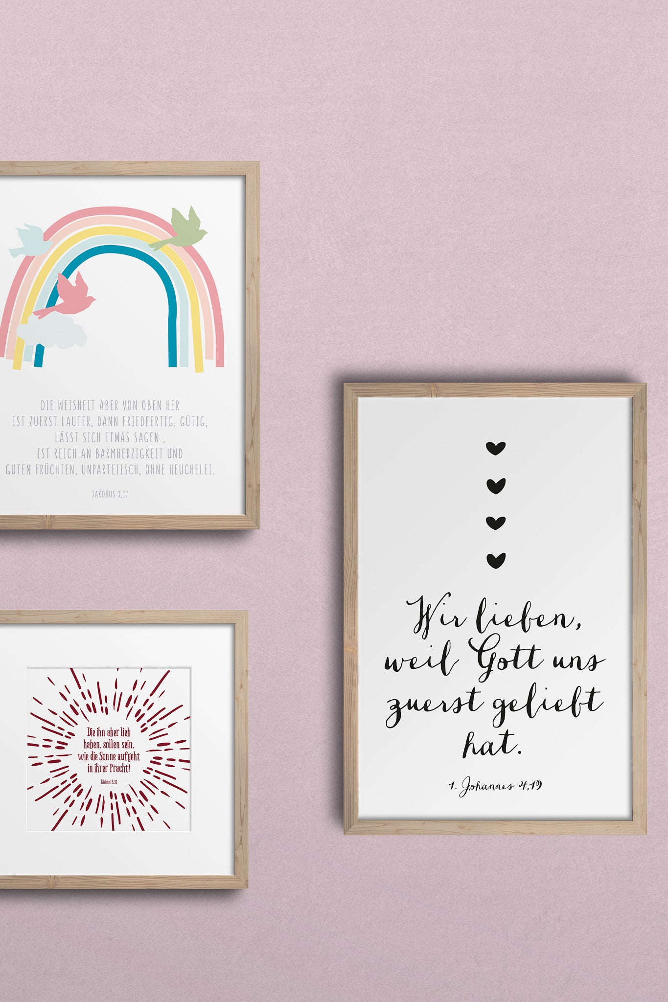 Geschenk zur Taufe - Poster mit eigenem Bibelvers oder Spruch