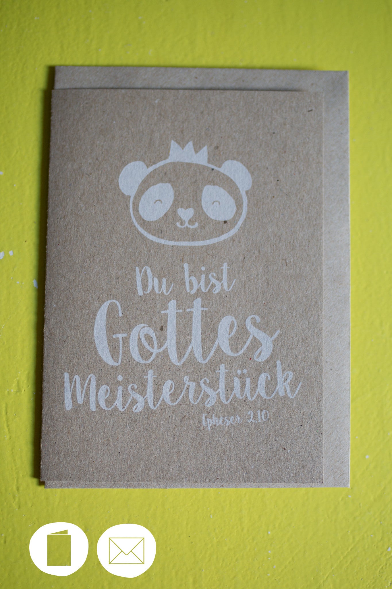 Klappkarte - Du bist Gottes Meisterstück