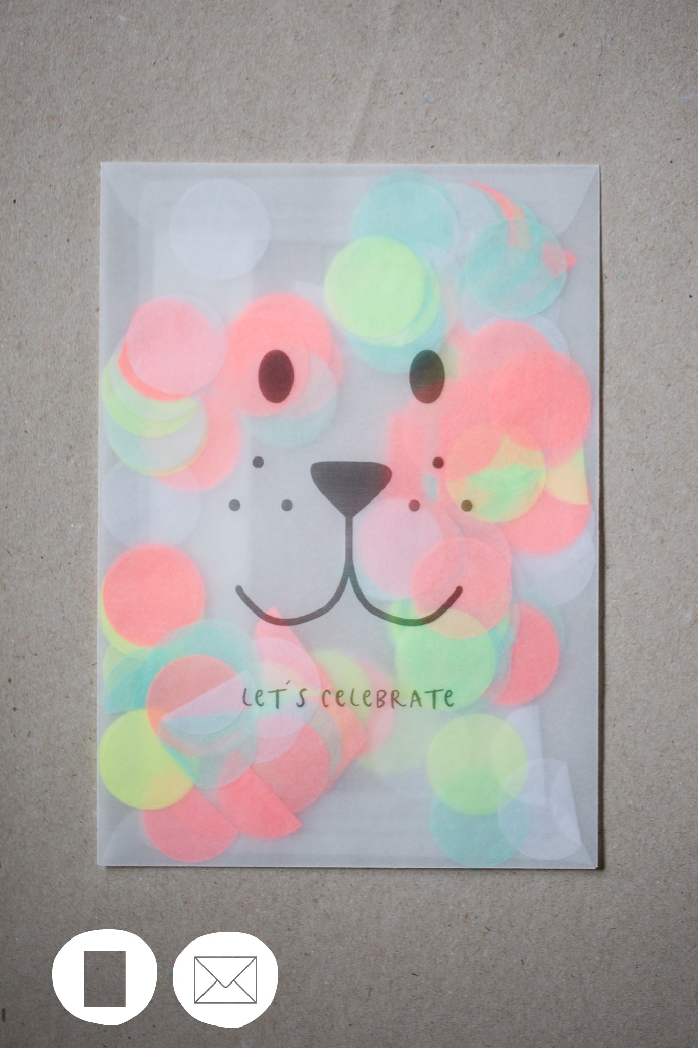 Konfettikarte - Let´s Celebrate