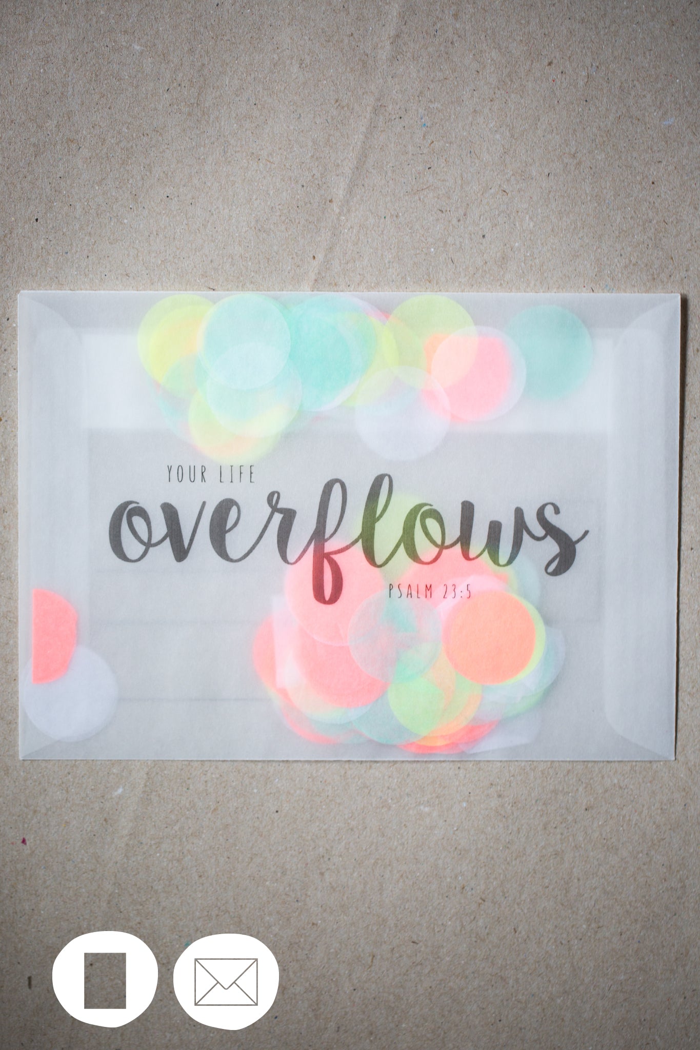 Konfettikarte - Overflow