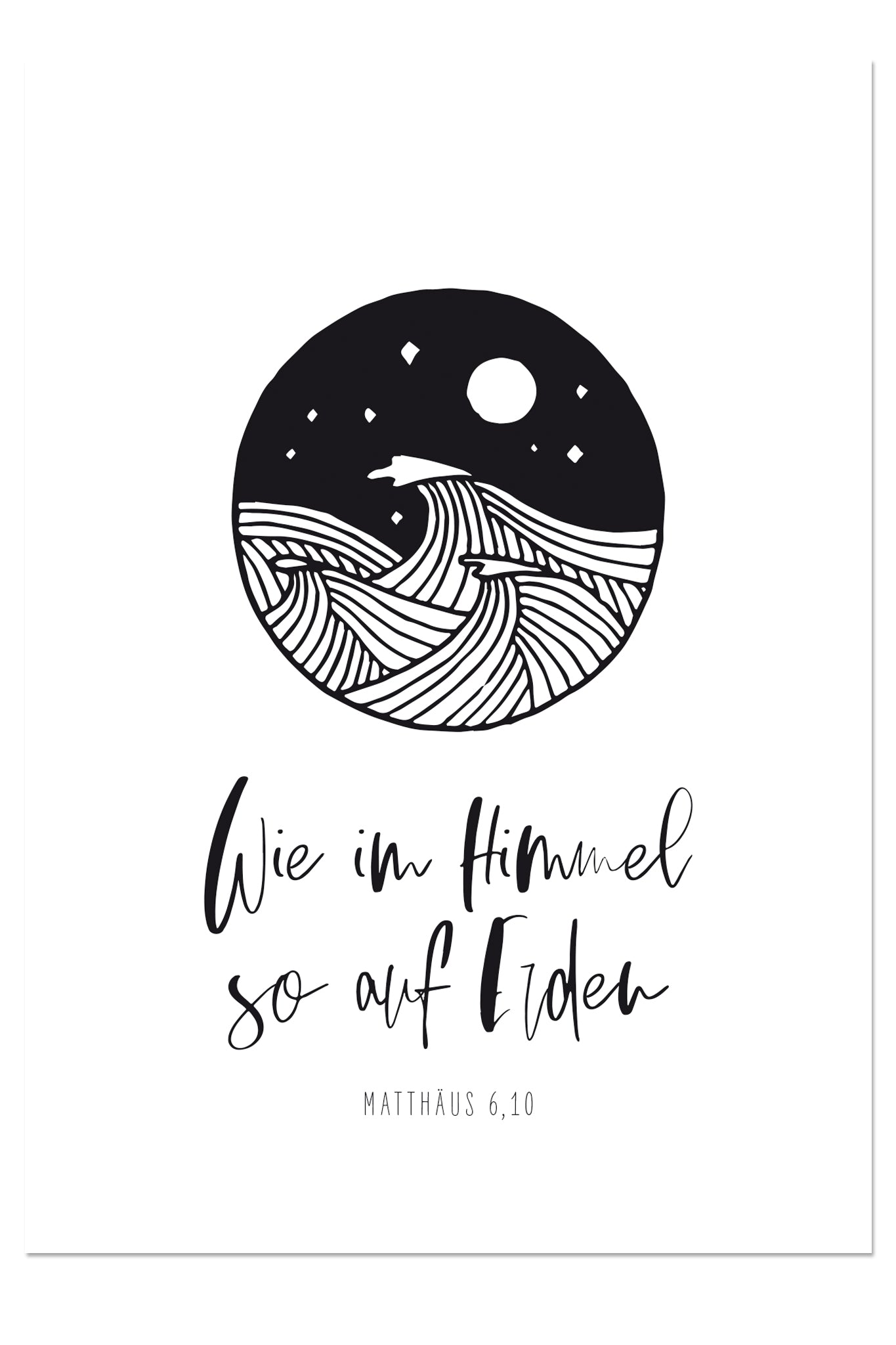 Postkarte - Wie im Himmel