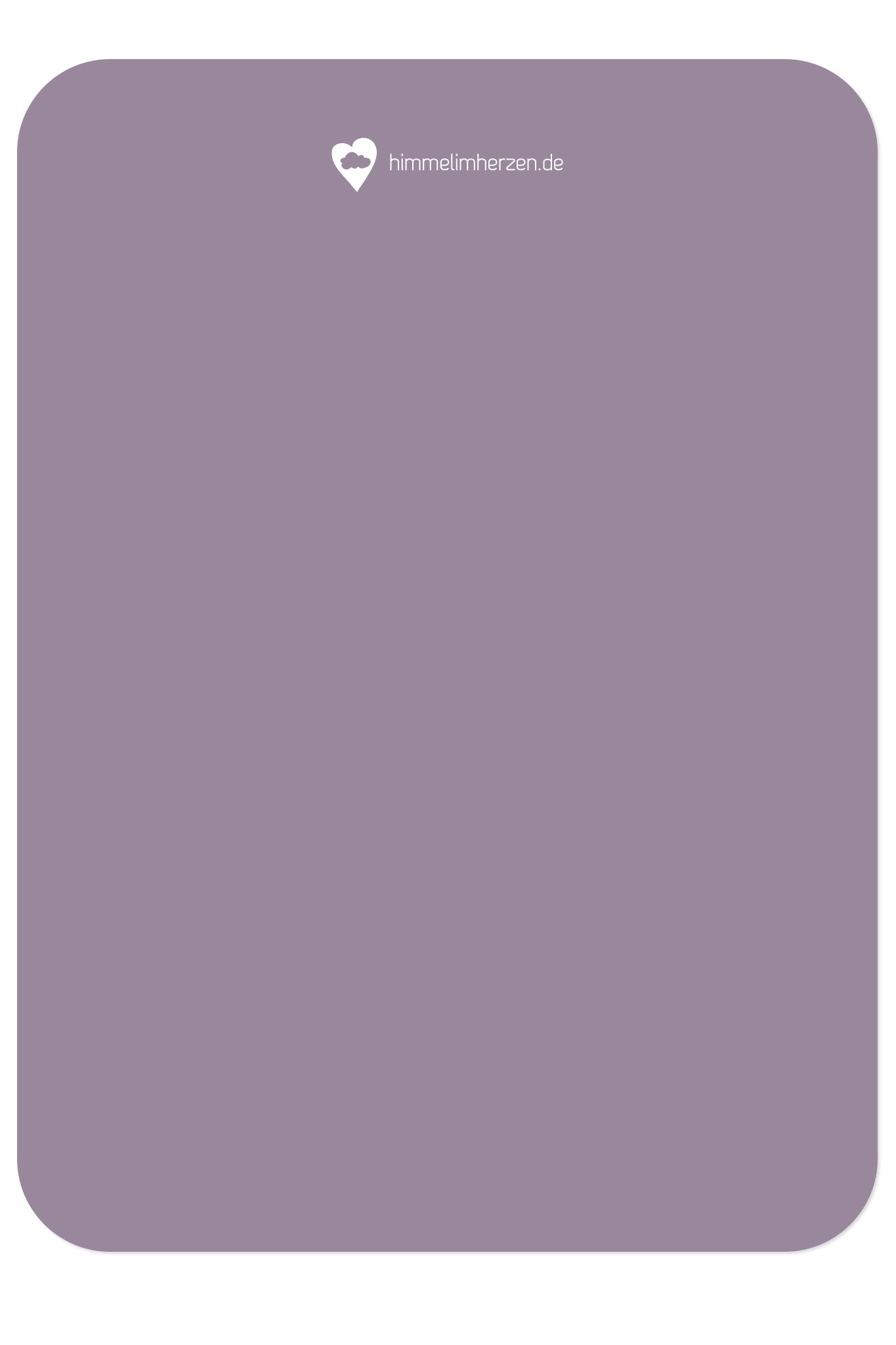 Rückseite Christliche Postkarte mit Motiv Bully von Himmel im Herzen zur Ermutigung