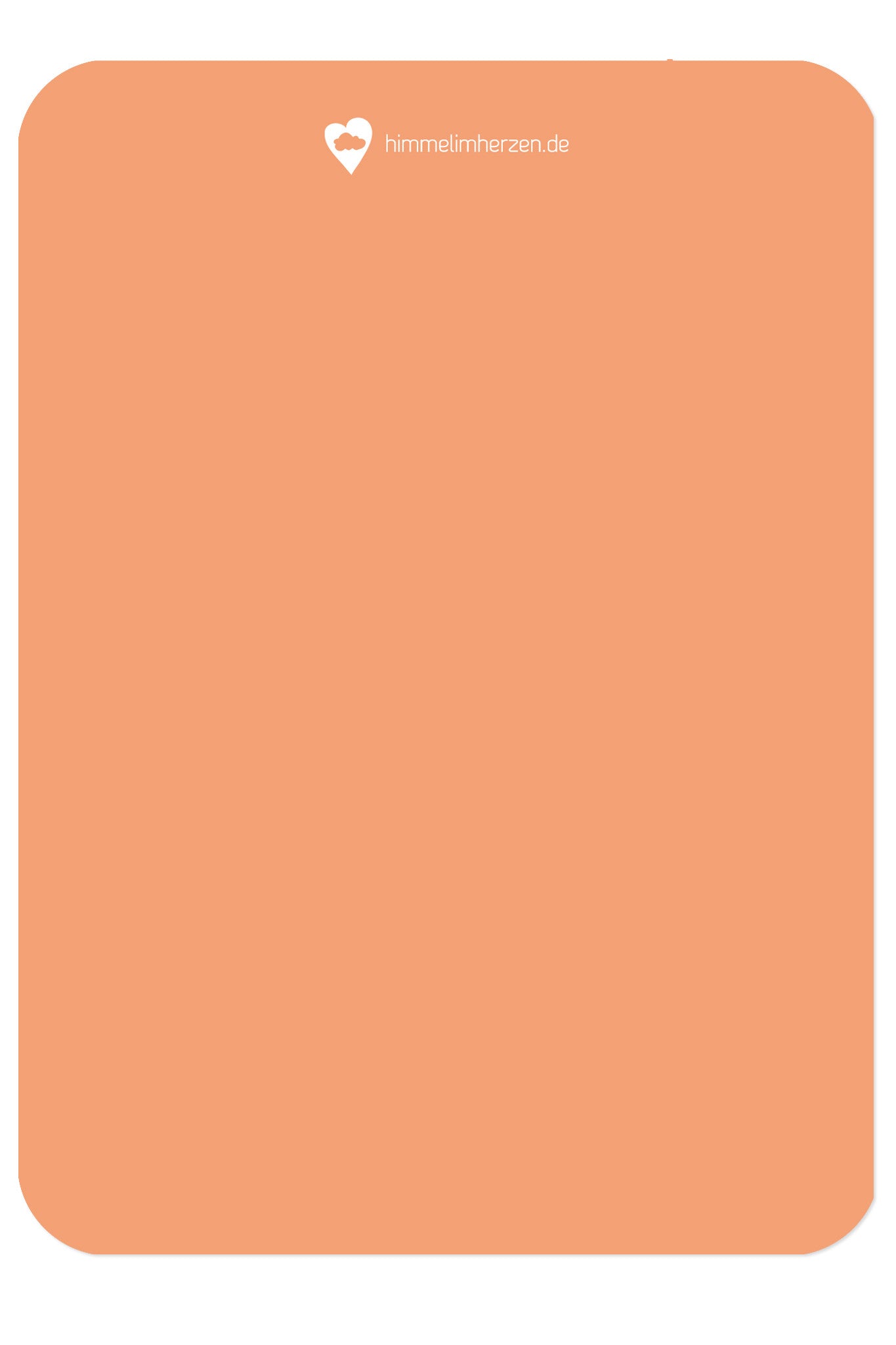 Rückseite Christliche Postkarte von Himmel im Herzen