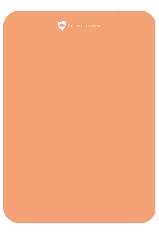 Rückseite Christliche Postkarte von Himmel im Herzen