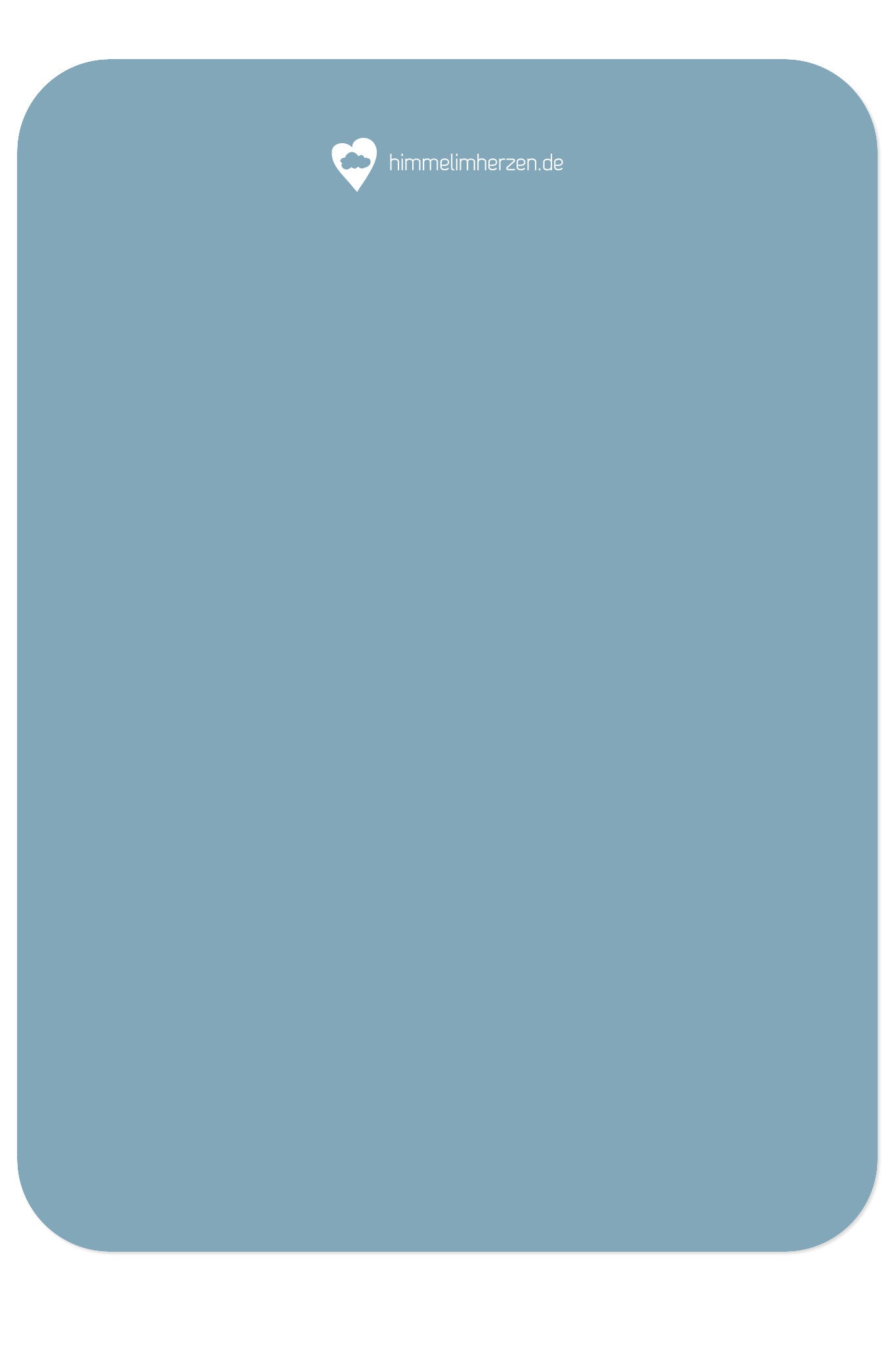 Rückseite Christliche Postkarte von Himmel im Herzen zur Hochzeit