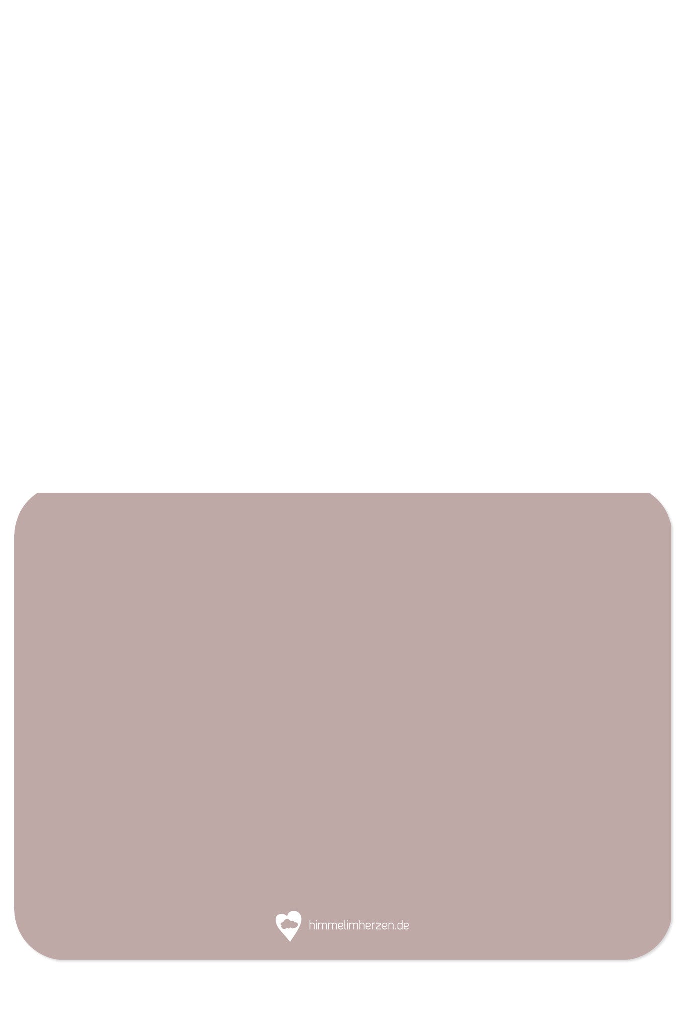 Rückseite Christliche Postkarte von Himmel im Herzen