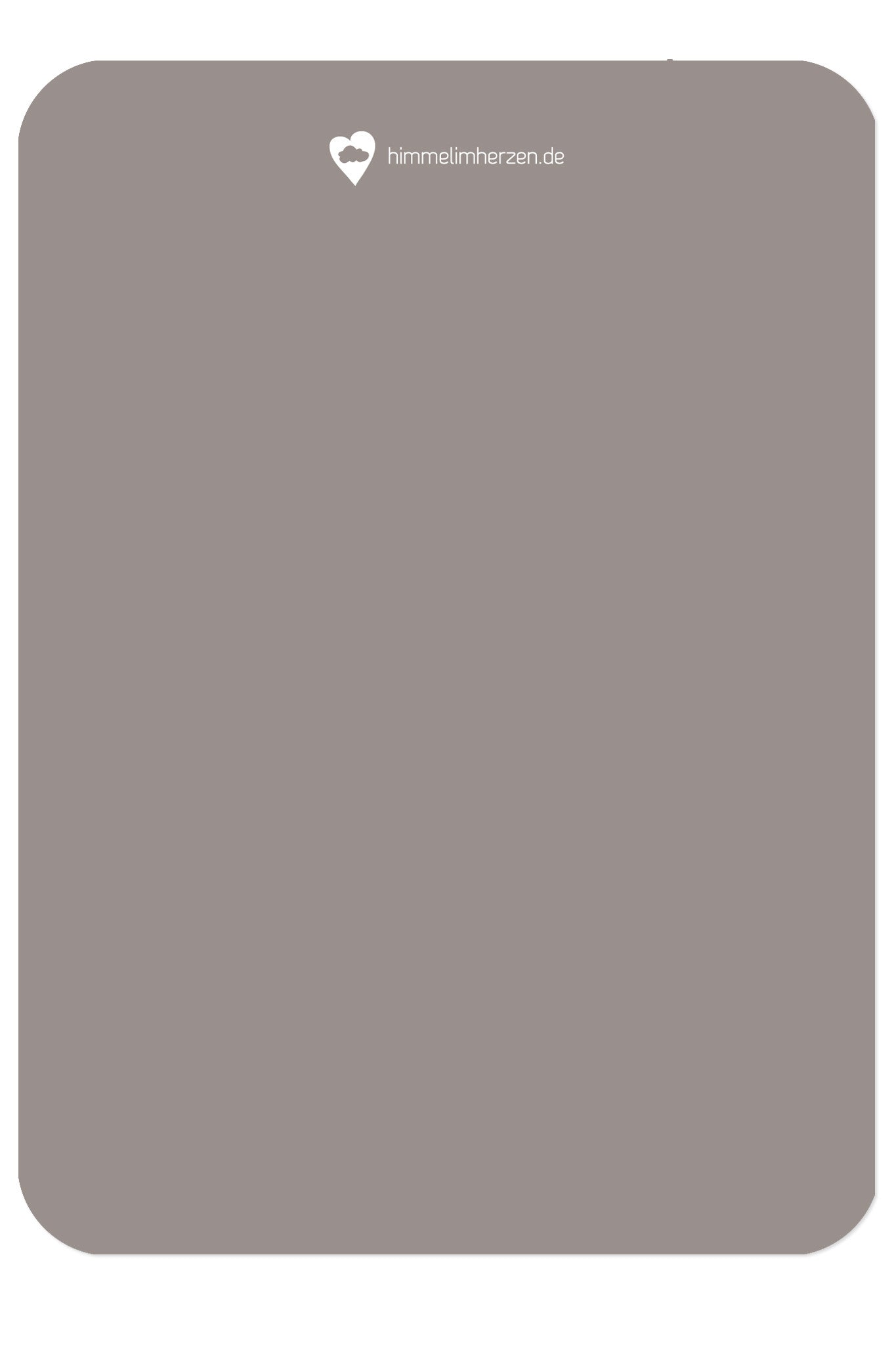 Rückseite Christliche Postkarte von Himmel im Herzen