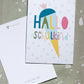 Postkarte - Hallo Schulkind