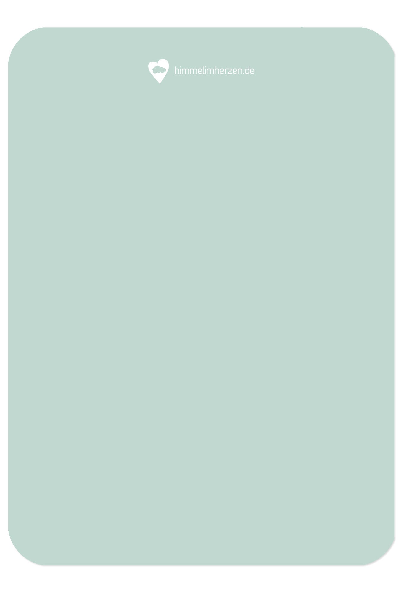 Rückseite Christliche Postkarte von Himmel im Herzen