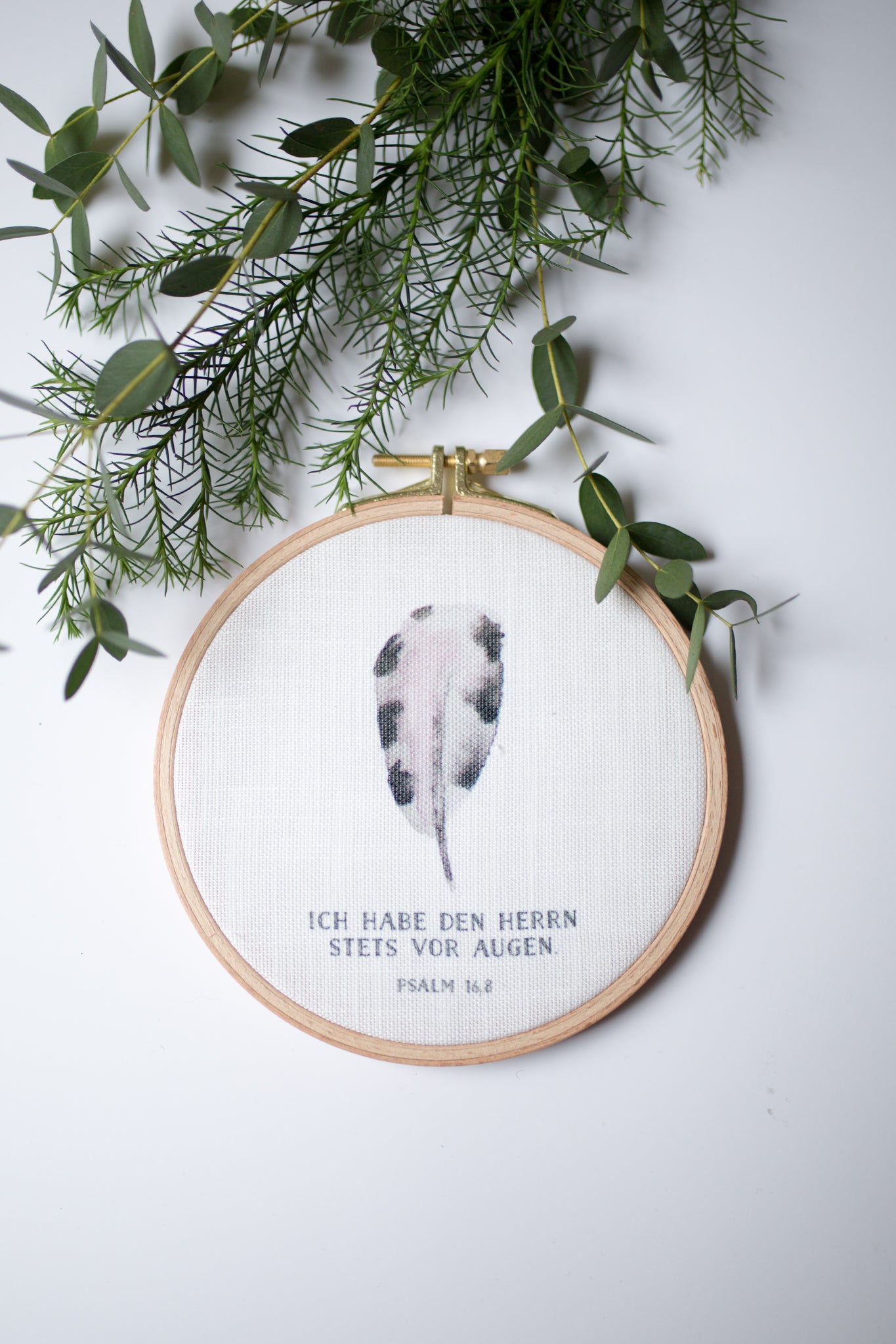 Stickrahmen - vor Augen