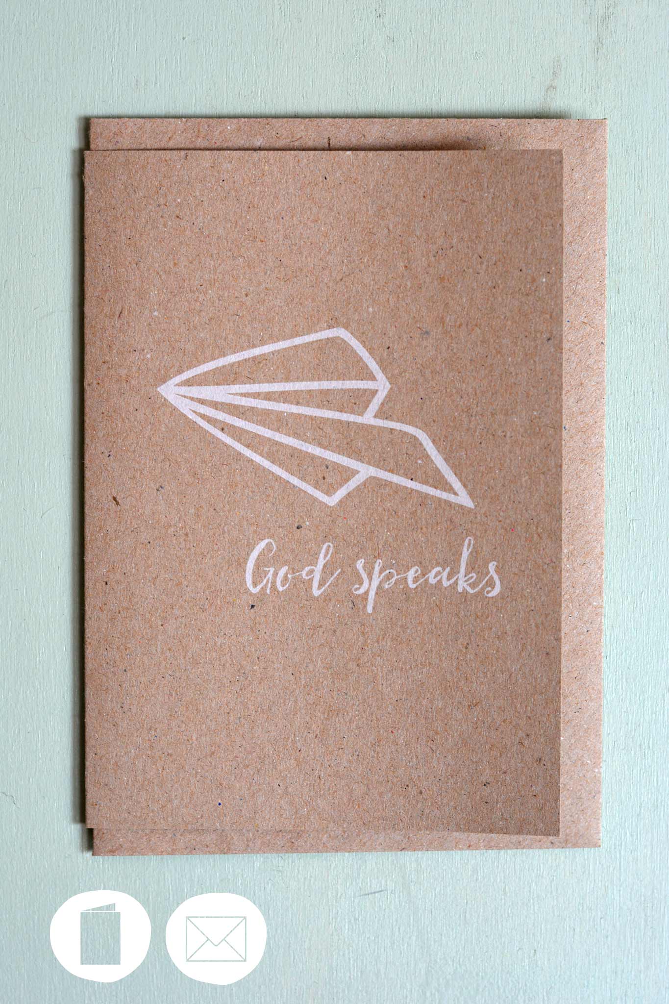 Klappkarte - God speaks