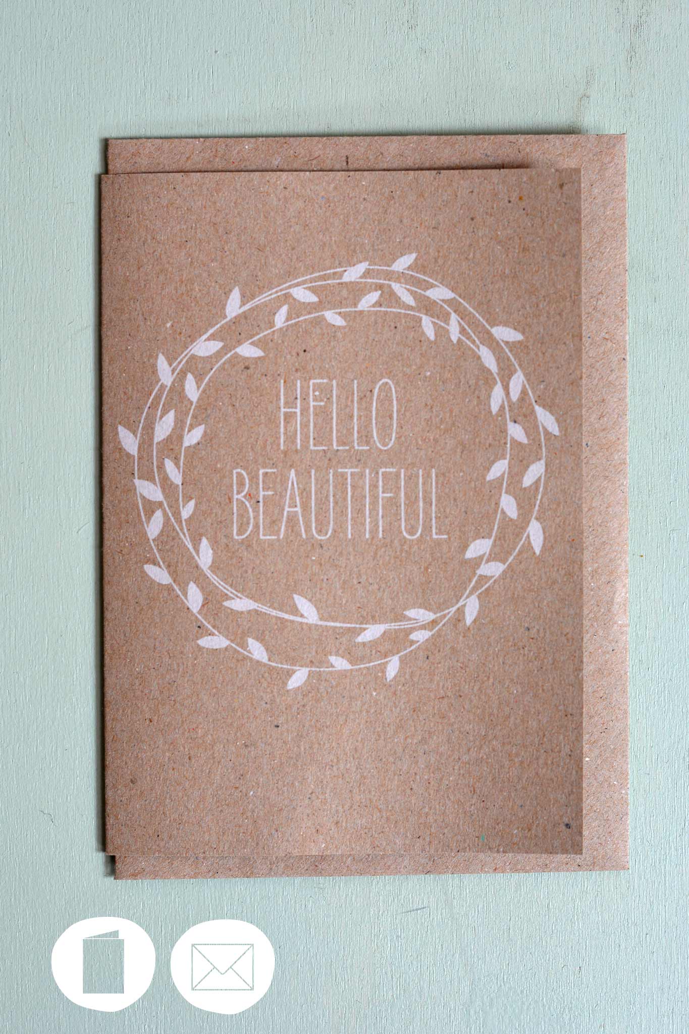 Klappkarte - Hello beautiful