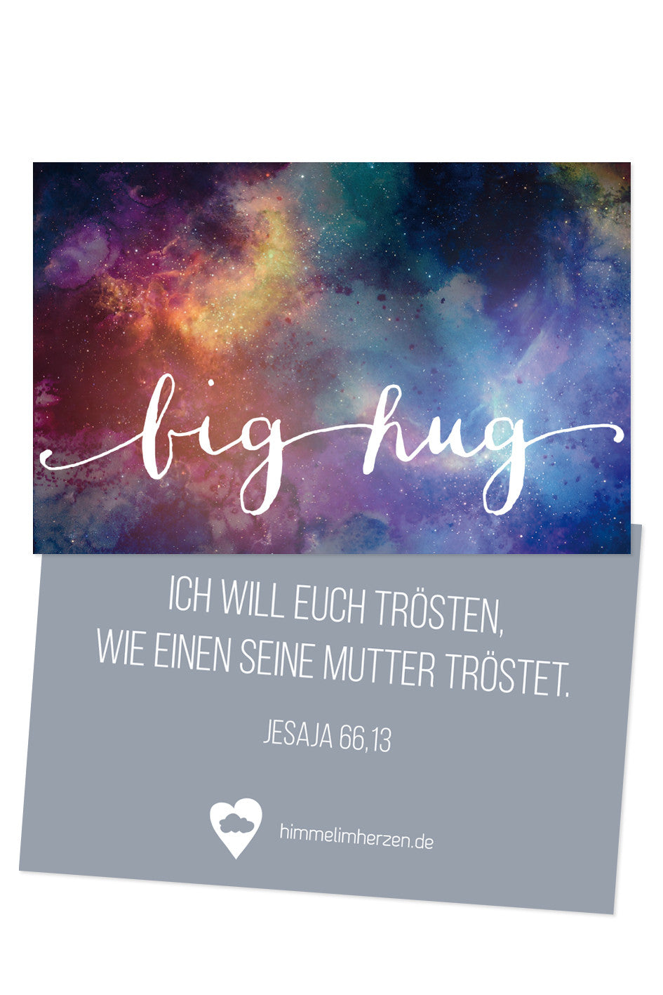 Mutmachkarte mit der Jahreslosung 2016 von Himmel im Herzen