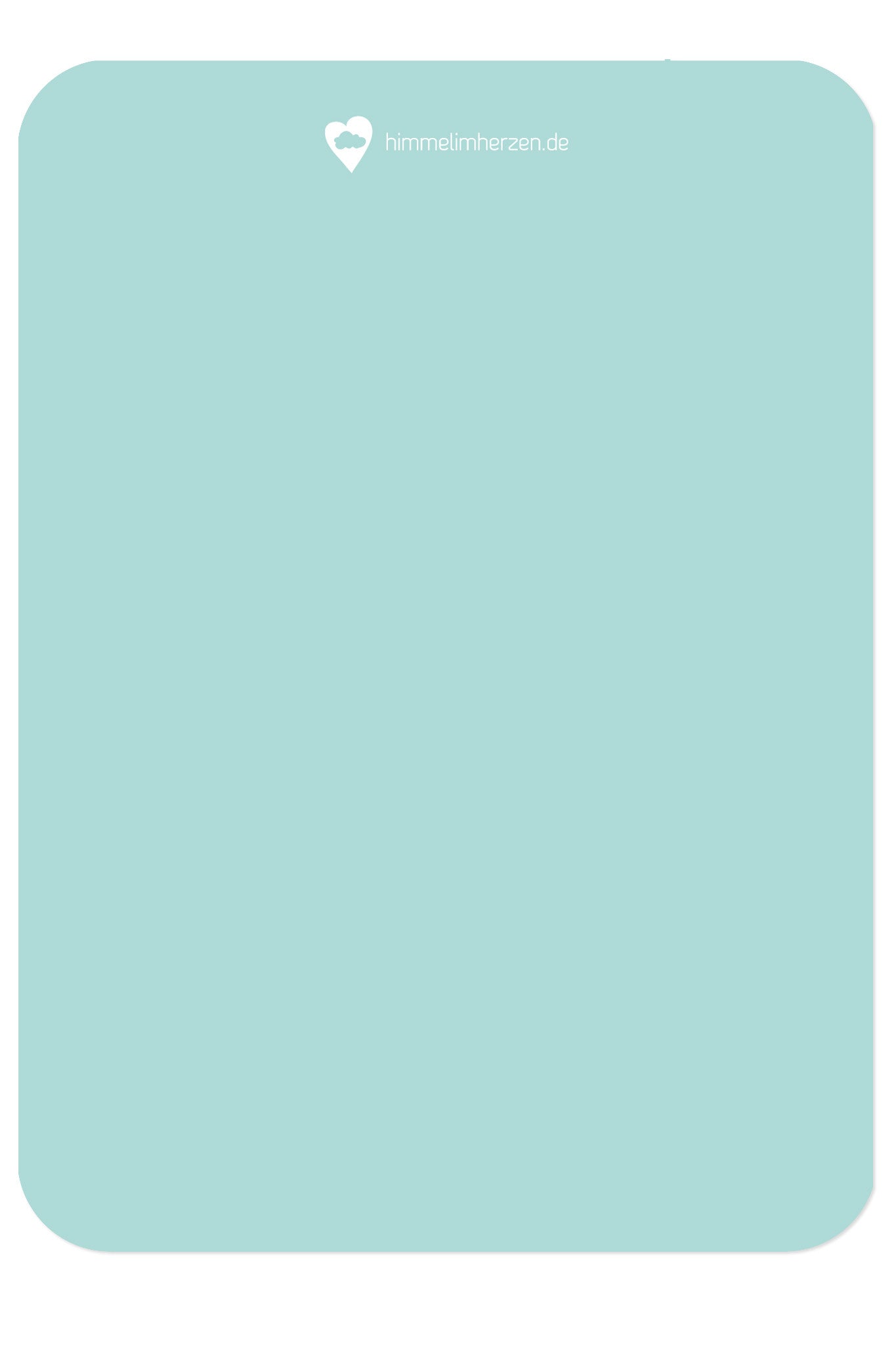 Rückseite der Postkarte von Himmel im Herzen mit Viel Glück