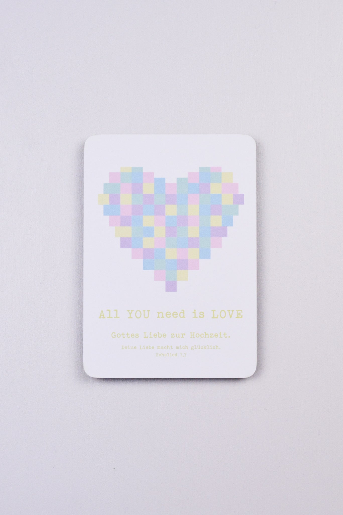 Postkarte - Hochzeit - All you need is love