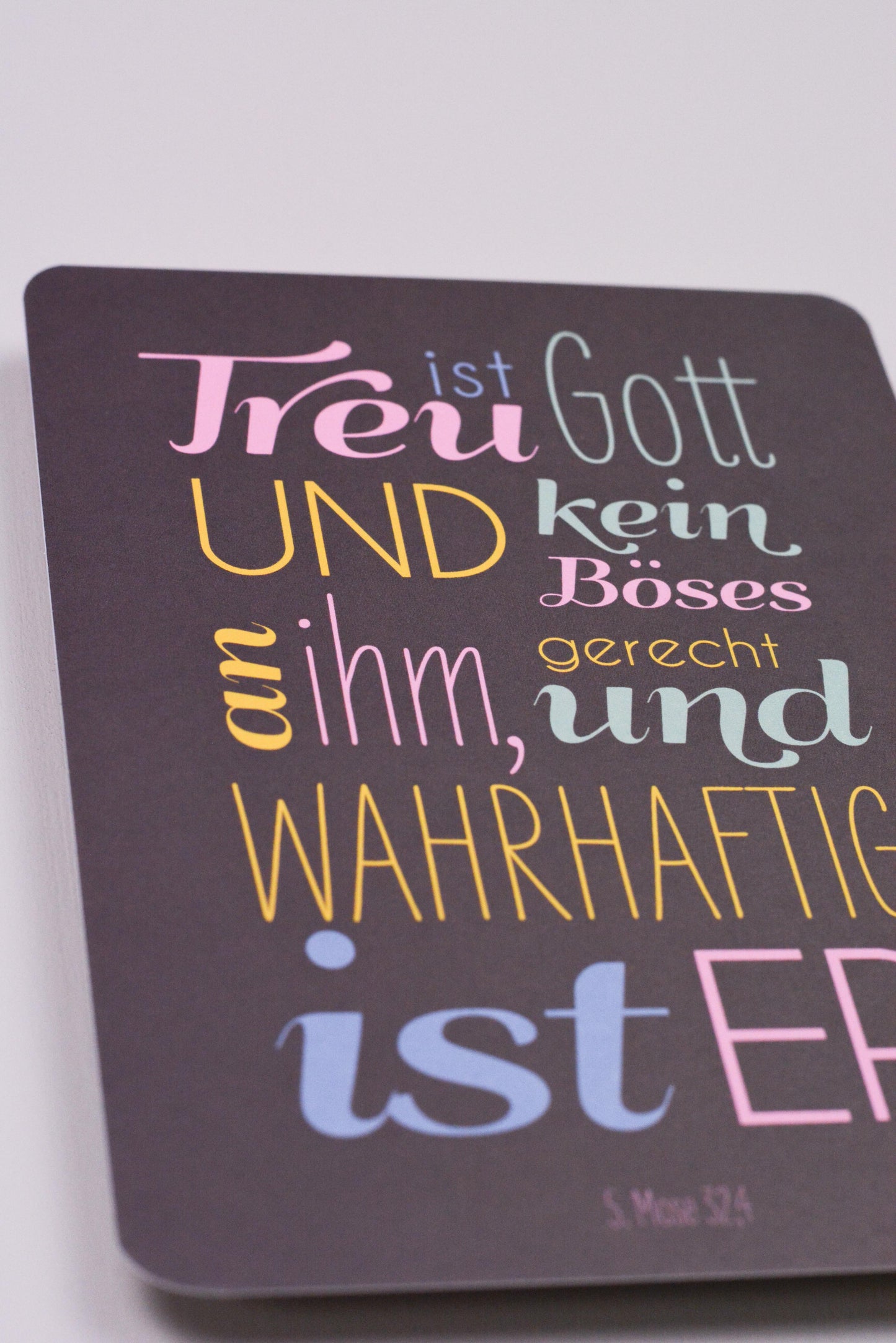 Postkarte - Treu ist Gott