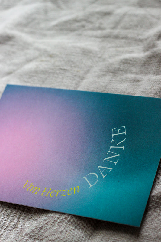 Postkarte - von Herzen DANKE
