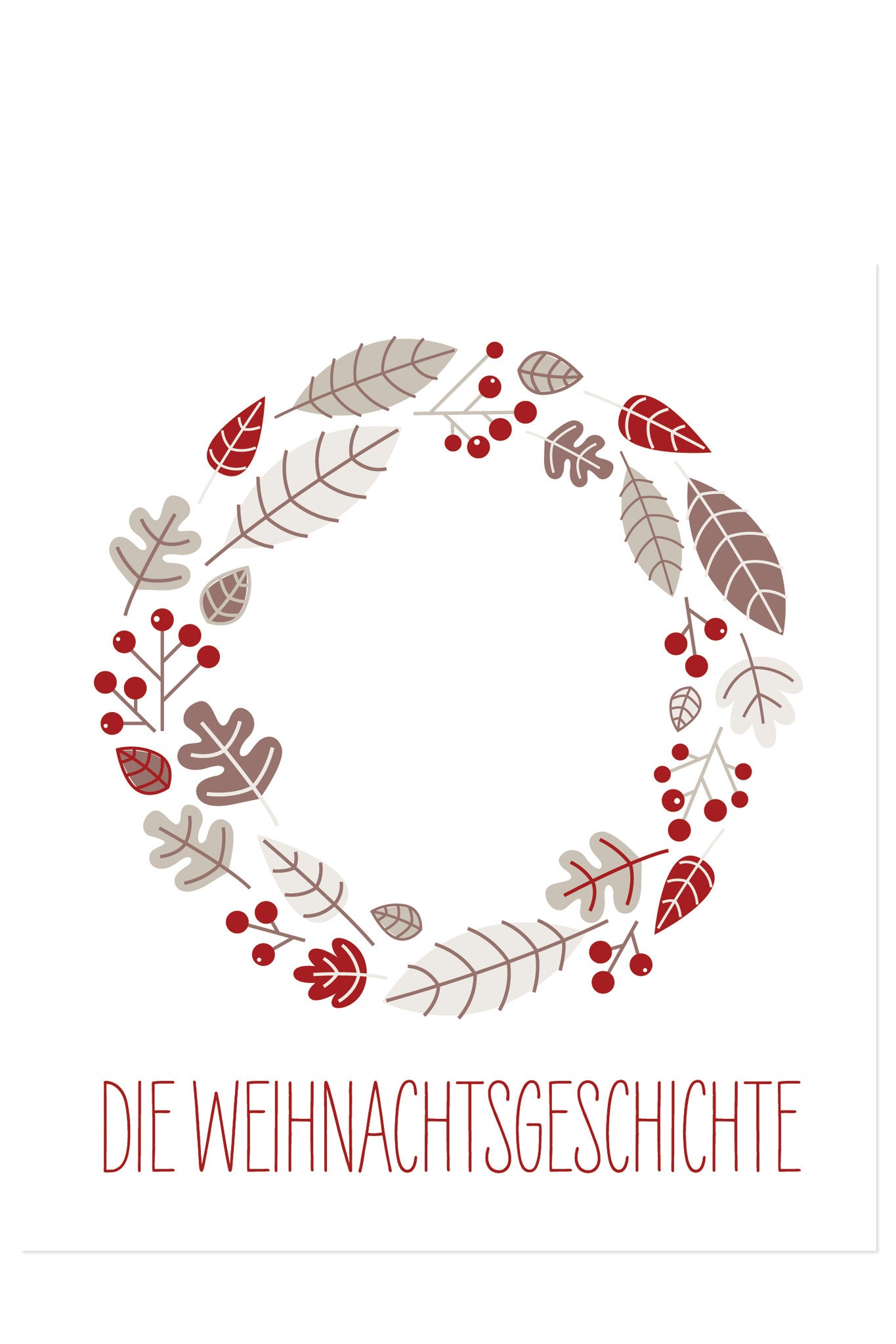 Vorderseite der Weihnachtspostkarte Die Weihnachtsgeschichte von Himmel im Herzen