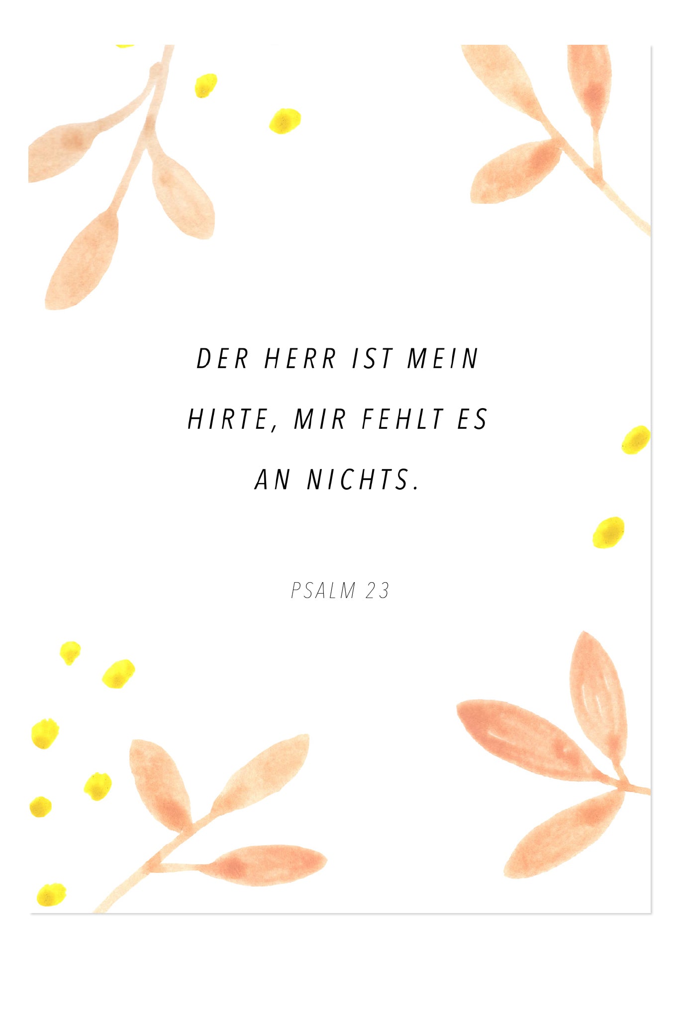 Postkarte - Edition Viola - Psalm 23