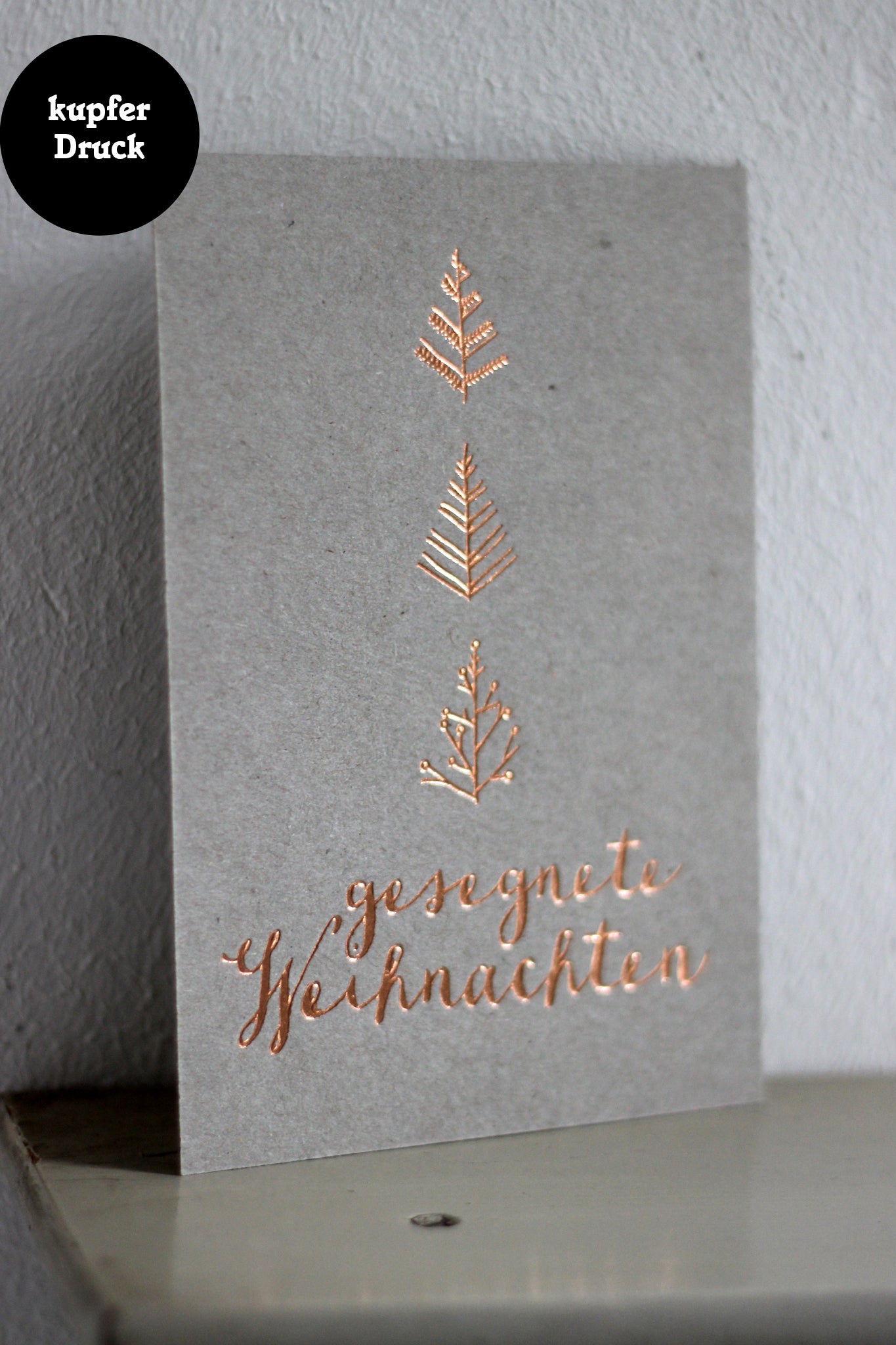 Weihnachtspostkarte - Gesegnete Weihnachten