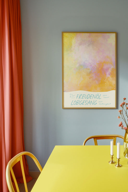 Poster - Freudenöl statt Trauer - 50x70
