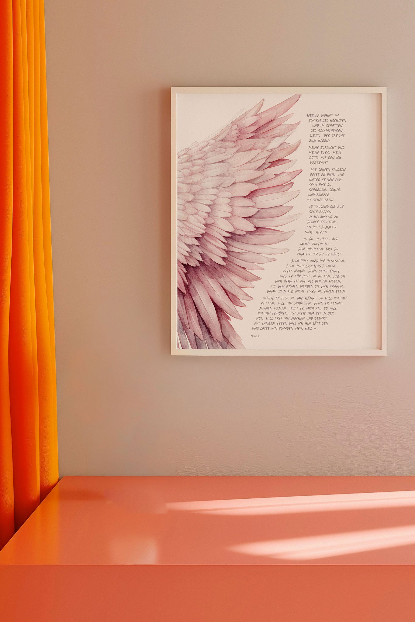 Poster - Psalm 91 - 50x70