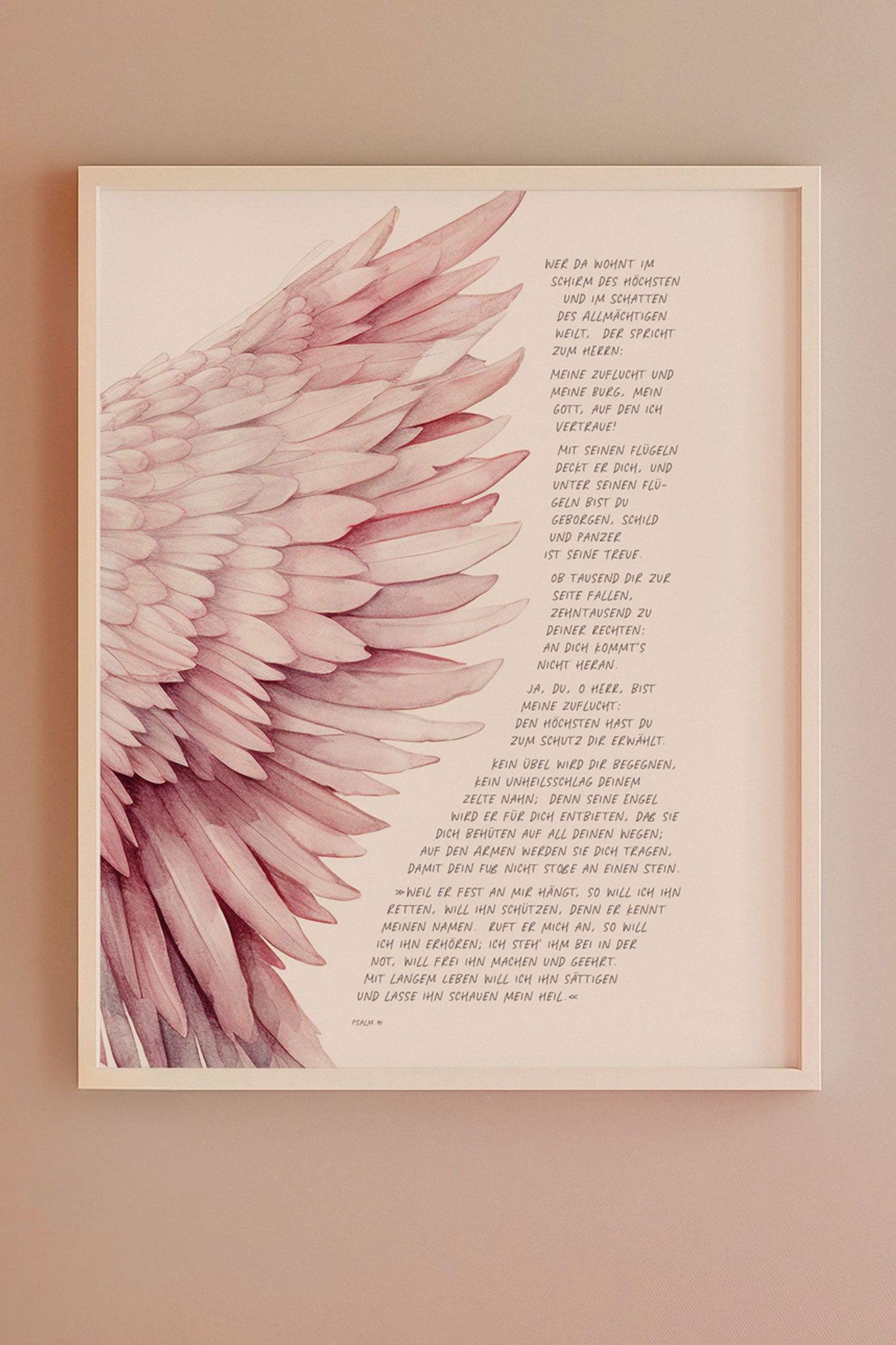 Poster - Psalm 91 - 50x70