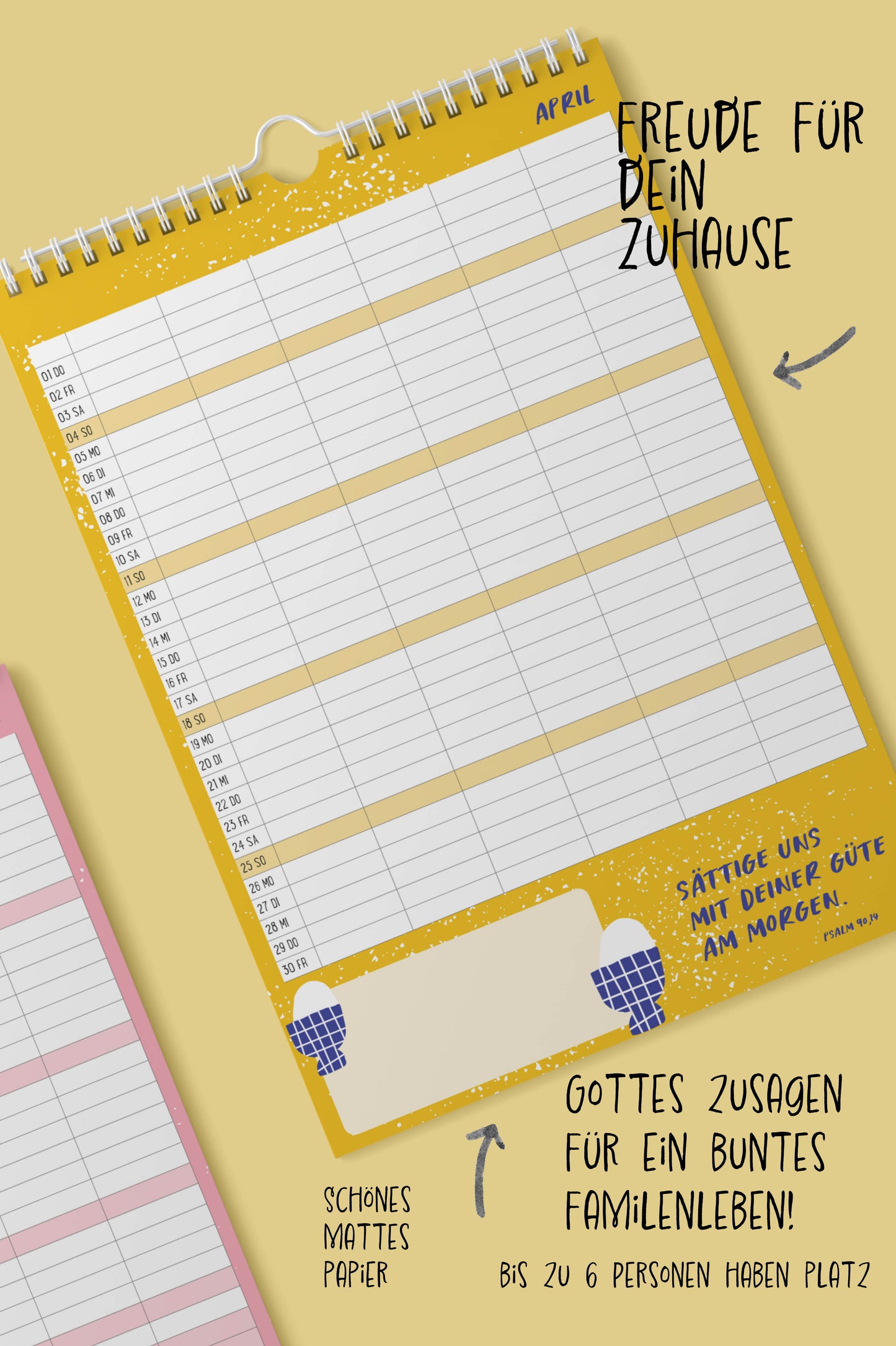 A3 Familienkalender 2027 - Jubel kommt am Morgen
