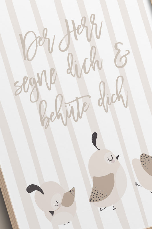 Kinderposter - Der Herr segne dich