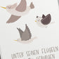Kinderposter - Unter seinen Flügeln