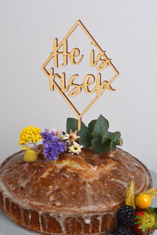 Cake Topper - He is risen