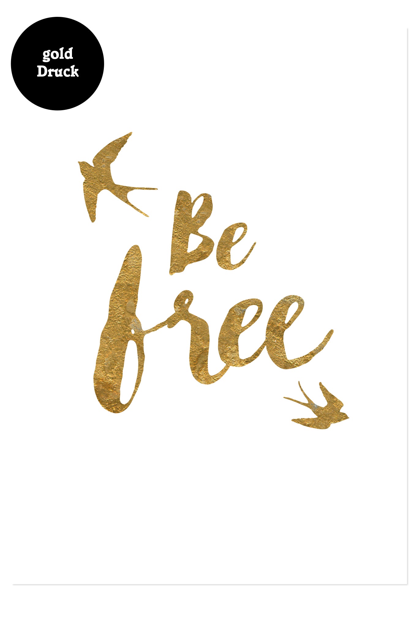 Postkarte - Be free