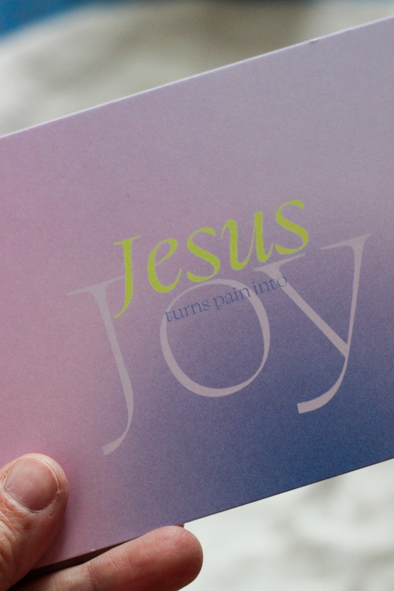 Postkarte - JESUS turns