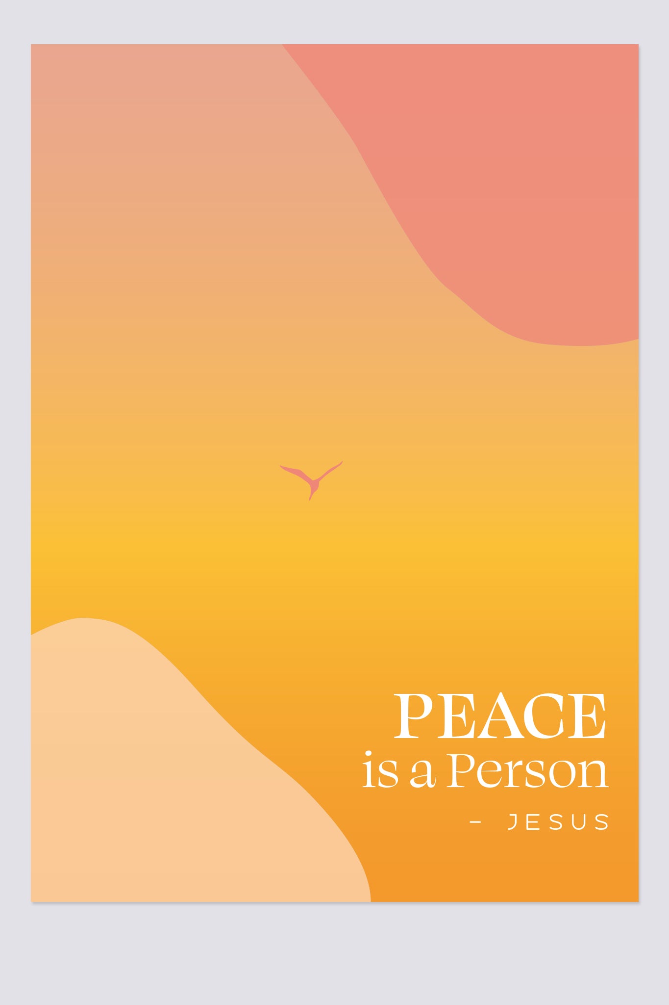 Postkarte - Peace is a person