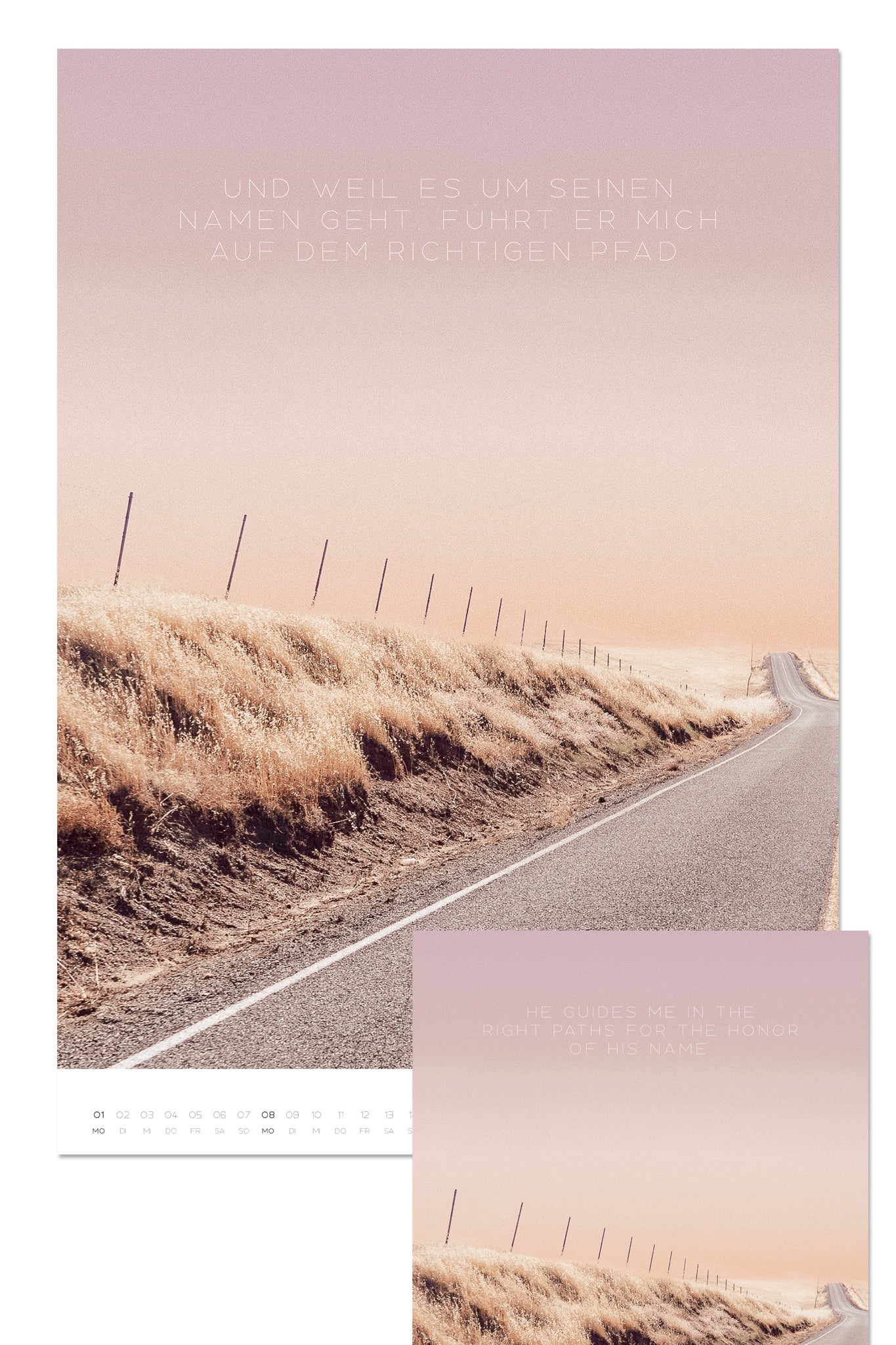 Wandkalender Psalm 23 - 2024