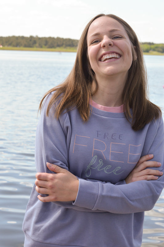 Damen - Sweatshirt - Free, free, free