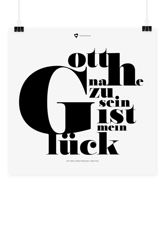 Christliches Poster Jahreslosung 2014 von Himmel im Herzen