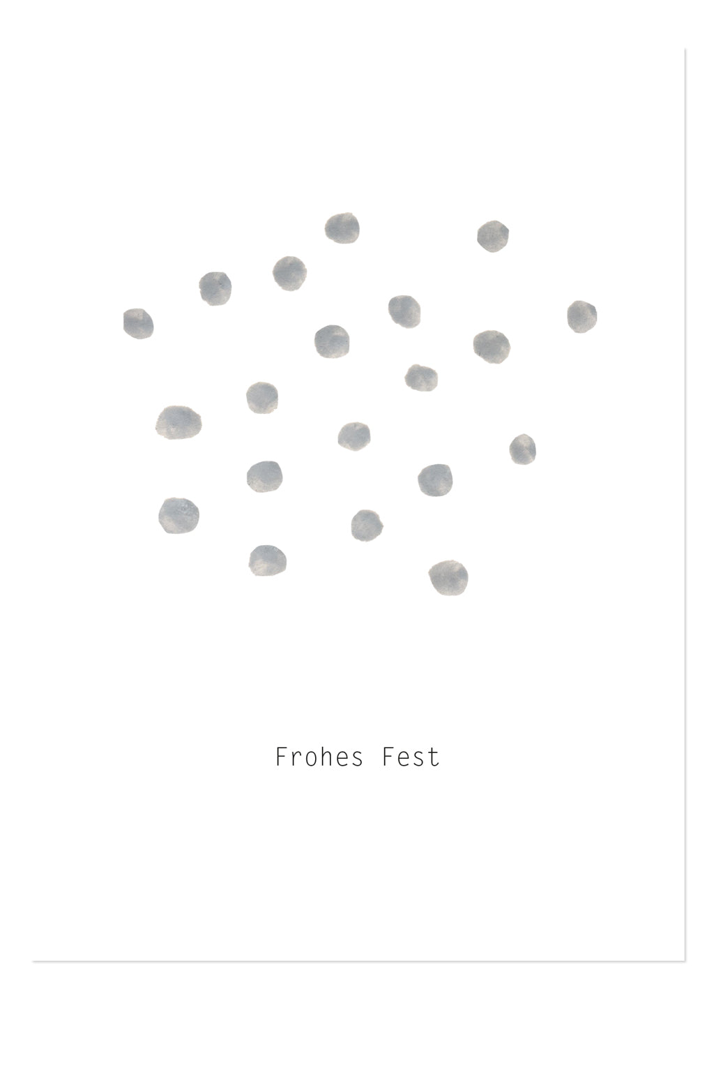 Weihnachtspostkarte - Edition Viola - Frohes Fest