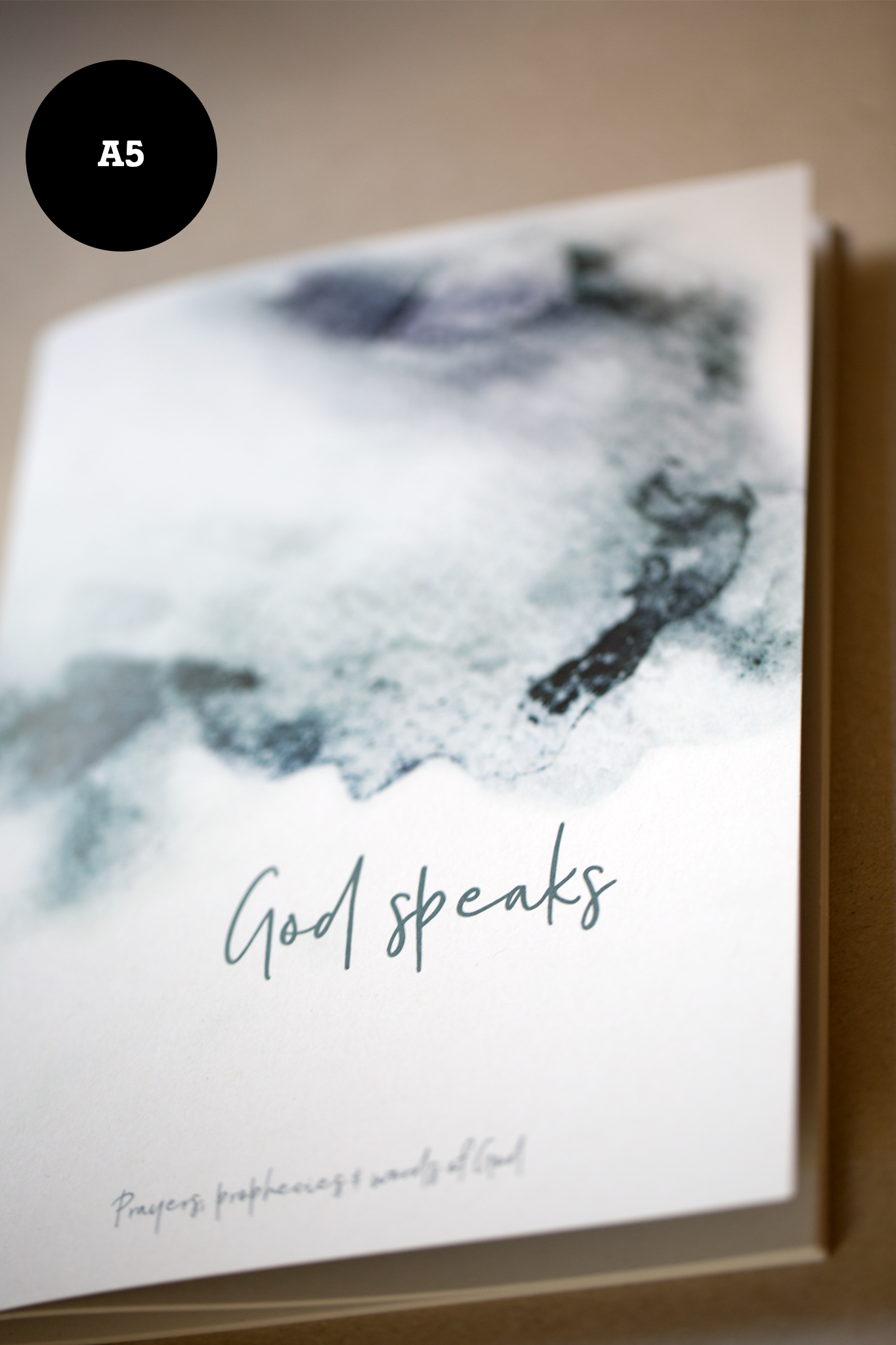 Notizbuch God speaks von Himmel im Herzen
