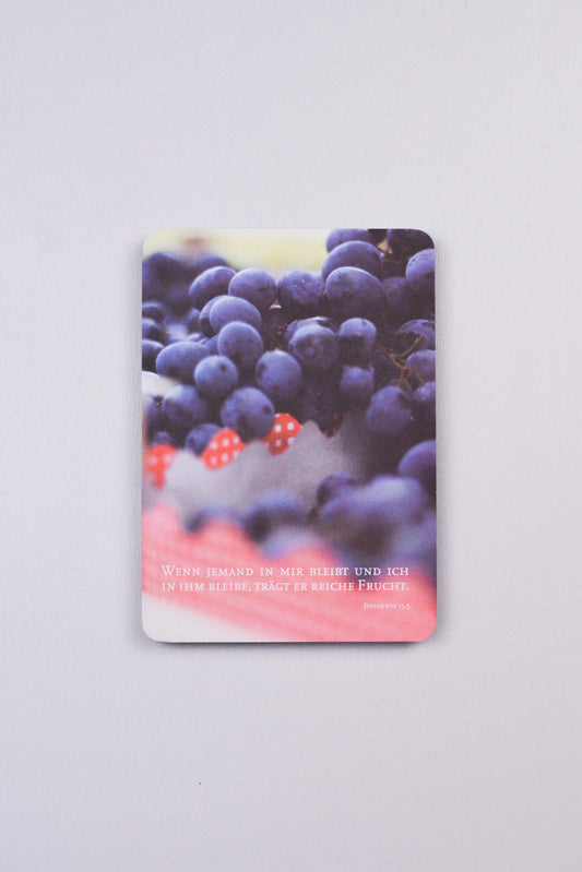 Postkarte - Gottes Wort - Weintrauben