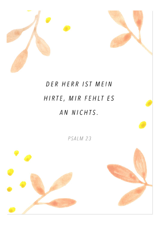 Postkarte - Edition Viola - Psalm 23