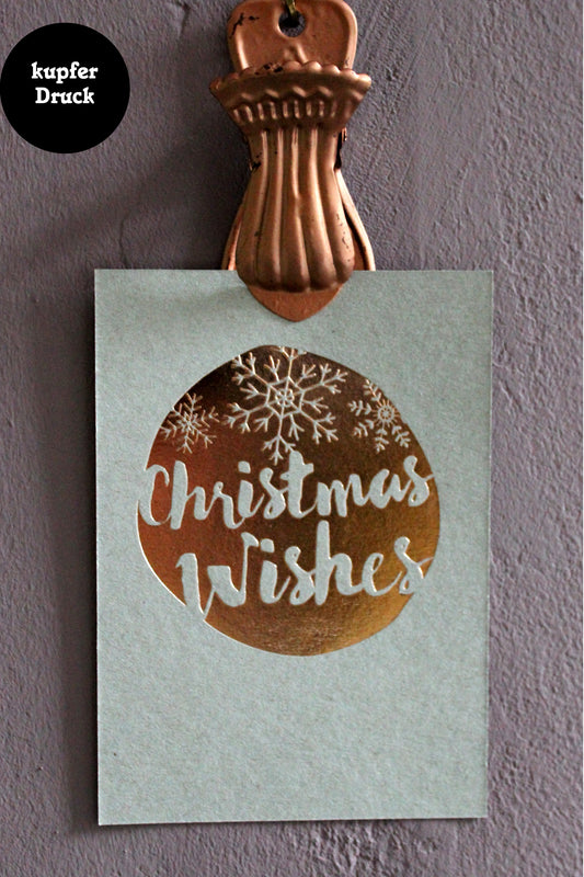 Weihnachtspostkarte - Christmas Wishes