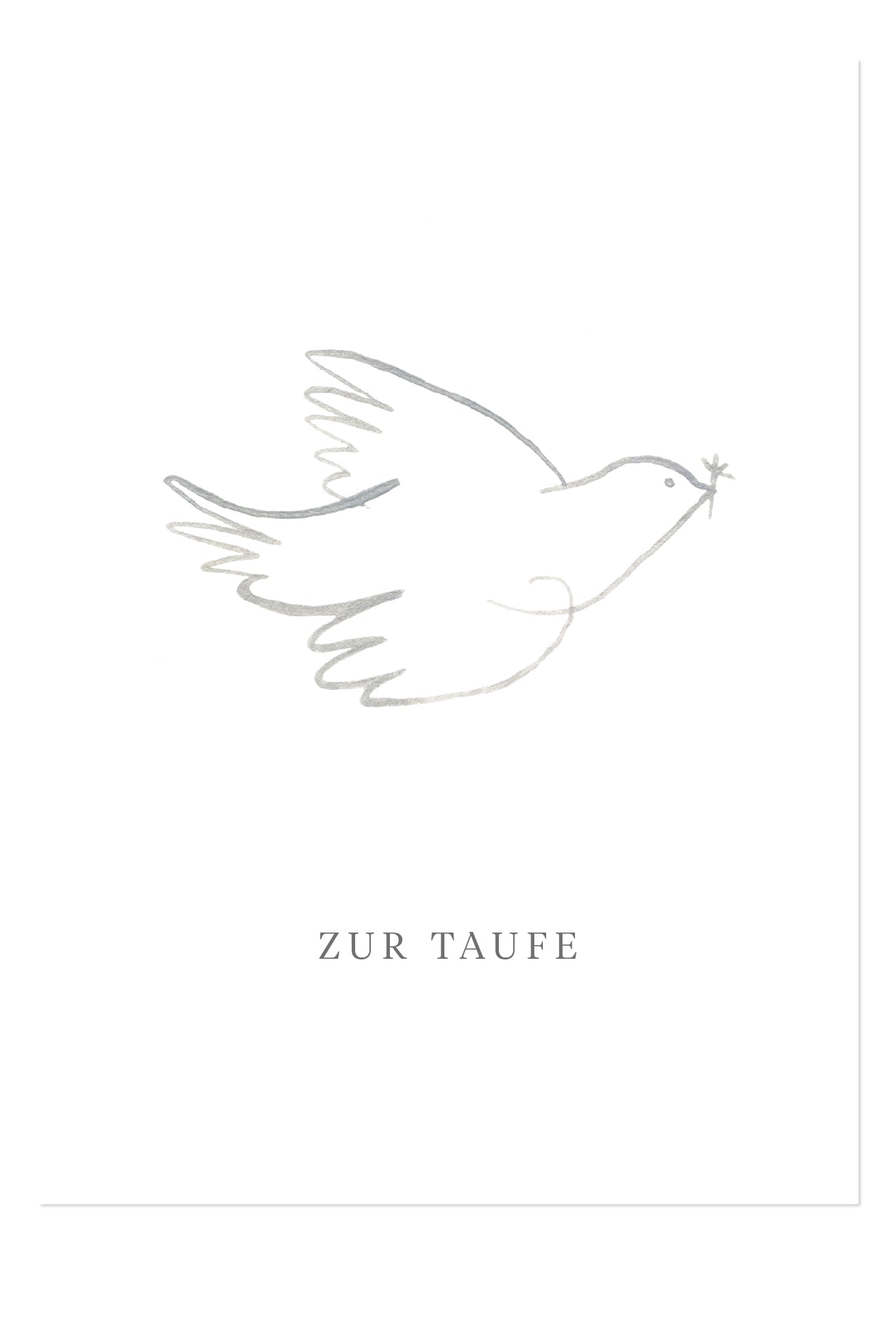 Postkarte - Edition Viola - Zur Taufe